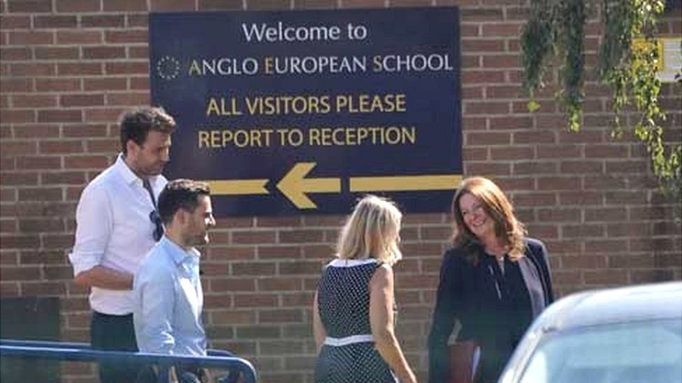 Education secretary, Gillian Keegan, visits the Anglo European school in Ingateston, Essex