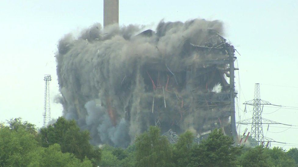 Didcot Power Station demolition