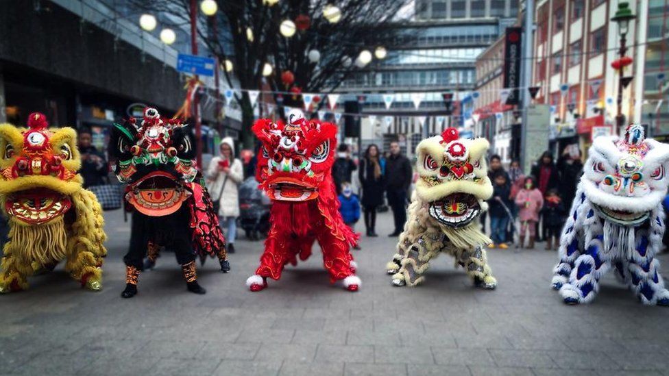 Chinese New Year Lion Dance To Bring Best Wishes To Birmingham Bbc News