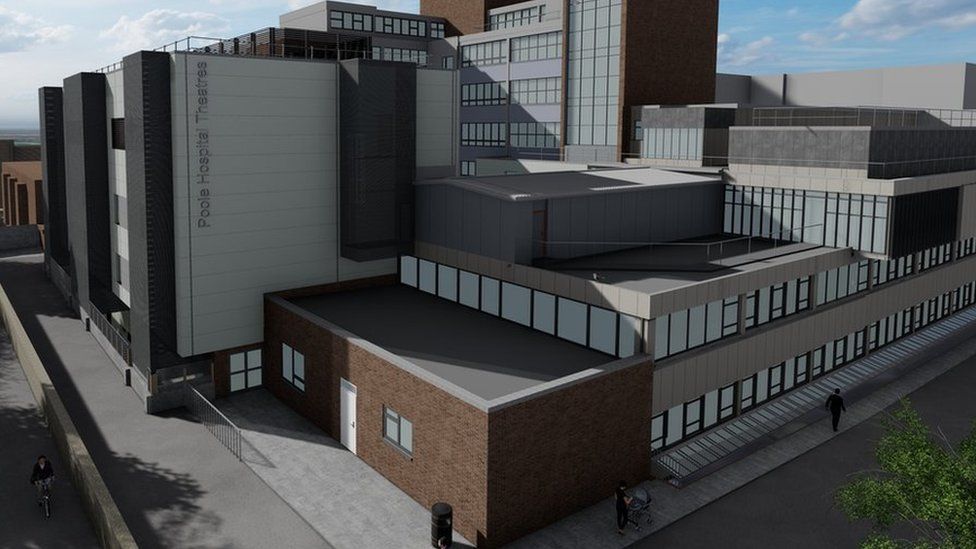 Architect's CGI of Poole Hospital