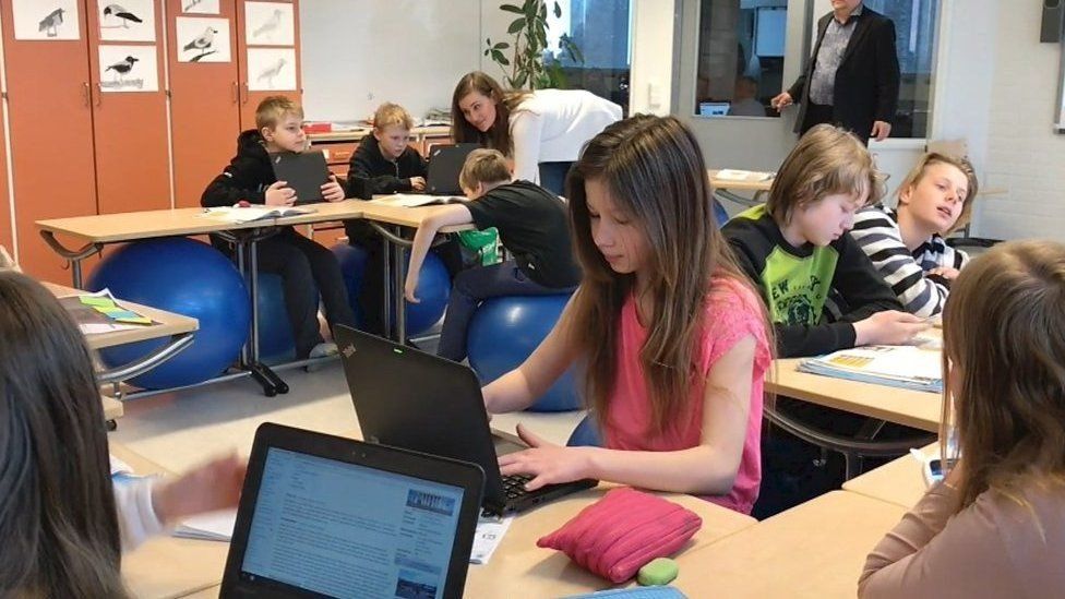 Escuela en Finlandia.