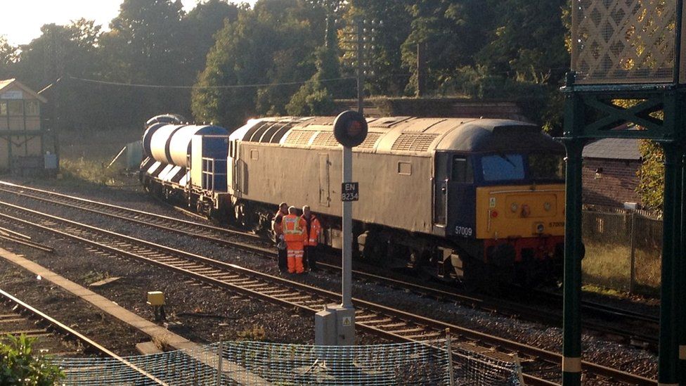 Greater Anglia Disruption After Maintenance Train Derailed Bbc News