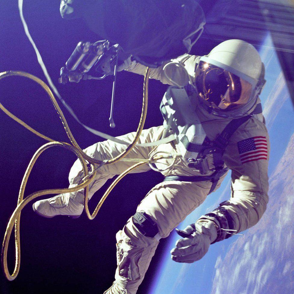 Ed White on his spacewalk