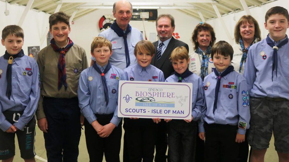 Manx scouts unveil their new biosphere badge