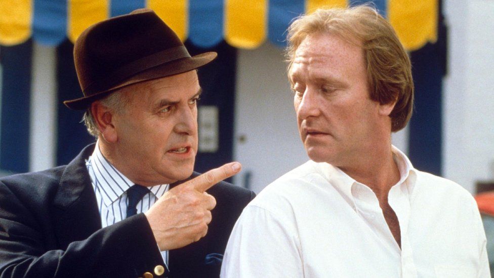 George Cole and Dennis Waterman in Minder