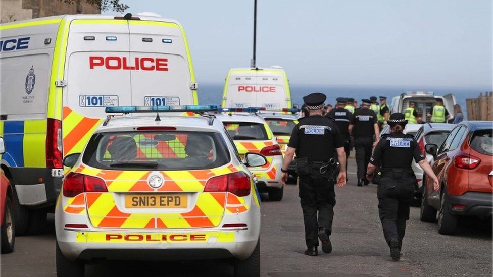 Police at Portobello Beach