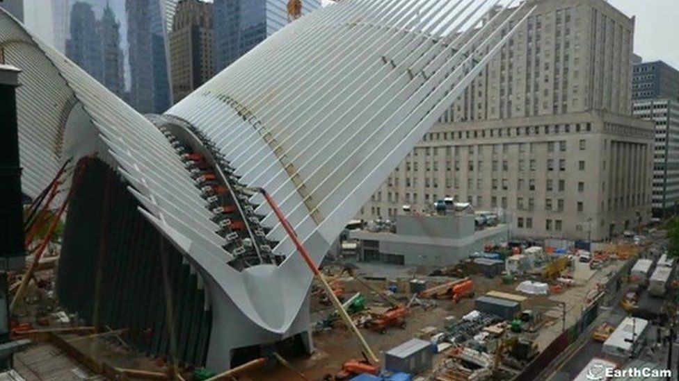 The Oculus at the World Trade Center Transportation Hub.