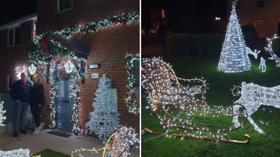 Campaign Calls For Early Christmas Lights To Boost Mental Health Bbc News - Christmas House Decorations Outside Uk