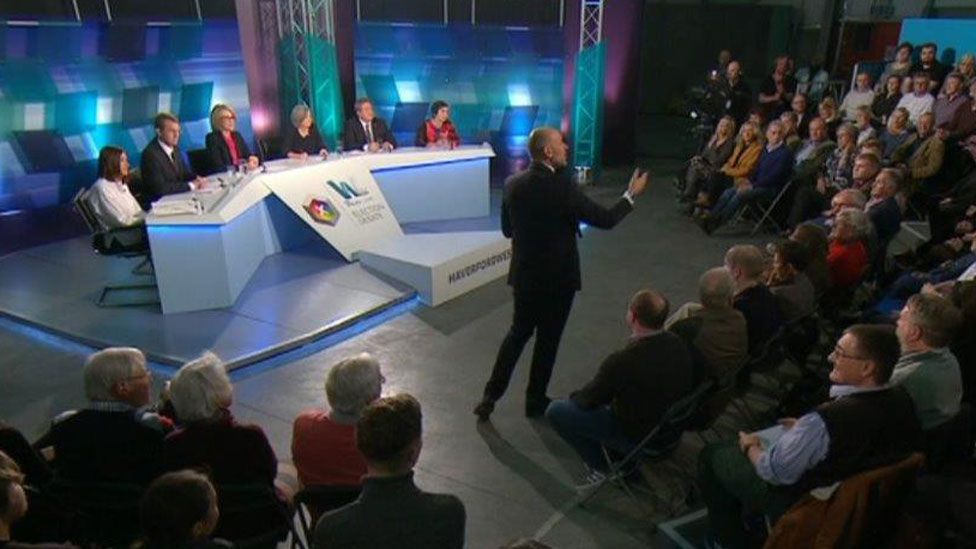 A live BBC Wales debate was held in Haverfordwest on Tuesday night