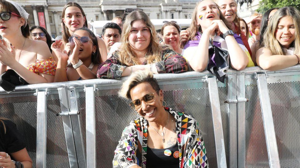 Kelly Holmes at Pride in London 2022