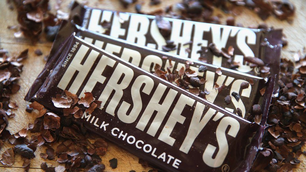 Hershey's chocolate bars photo illustration