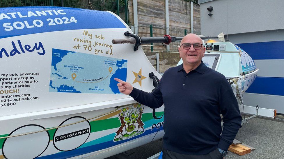 Derby grandad to row 3 000 miles across the Atlantic Ocean BBC News