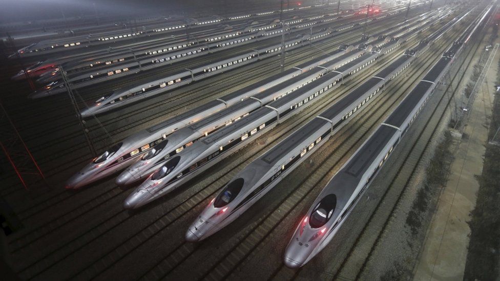 Chinese high-speed trains