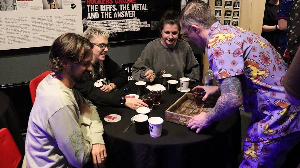 A panel of industry experts at speciality coffee competition in Belfast