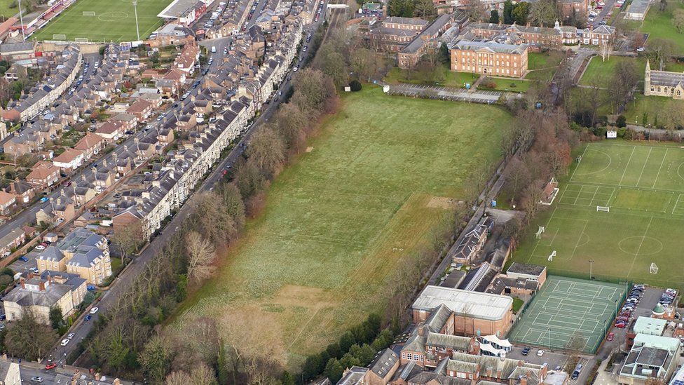 Aerial view of Bootham Park Hospital