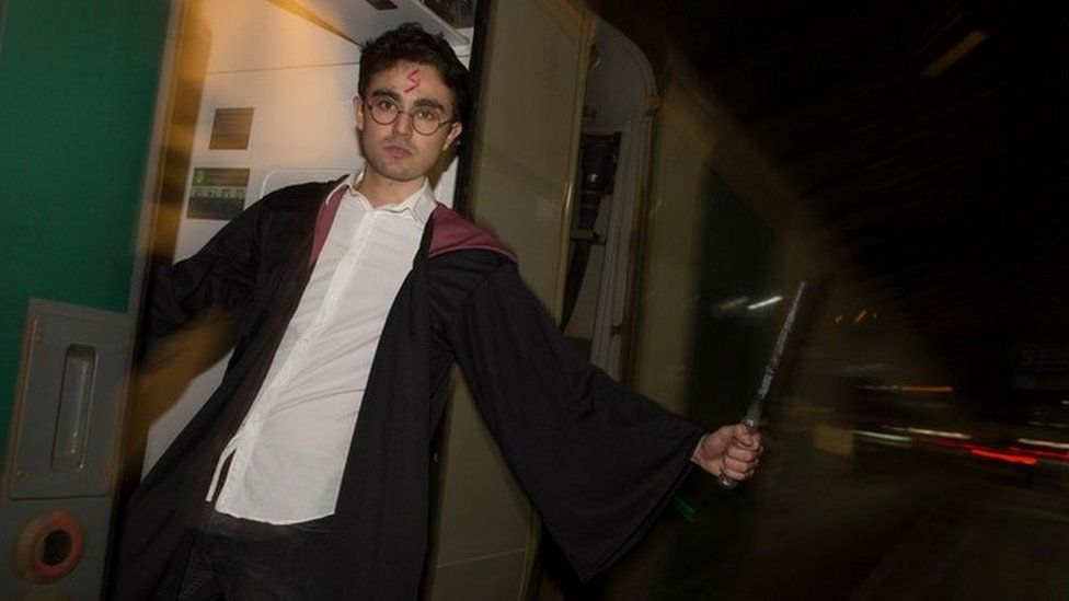 Passenger dressed up as Harry Potter