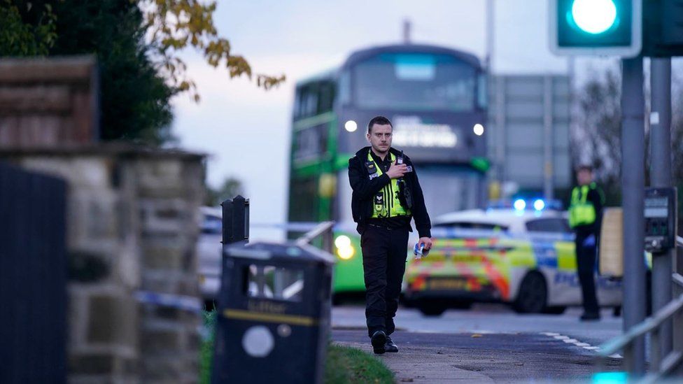 Police at scene in Horsforth