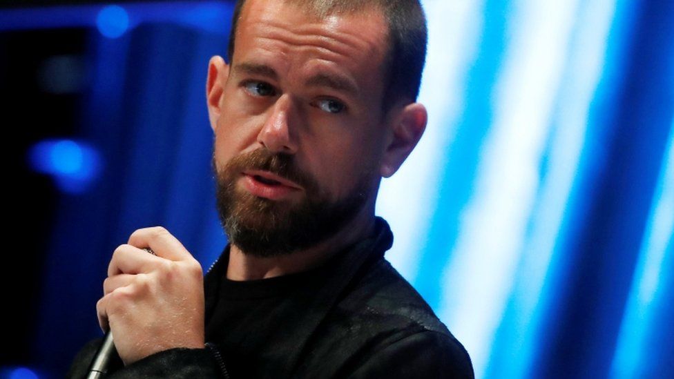 Jack Dorsey, CEO and co-founder of Twitter and founder and CEO of Square, speaks at the Consensus 2018 blockchain technology conference in New York City