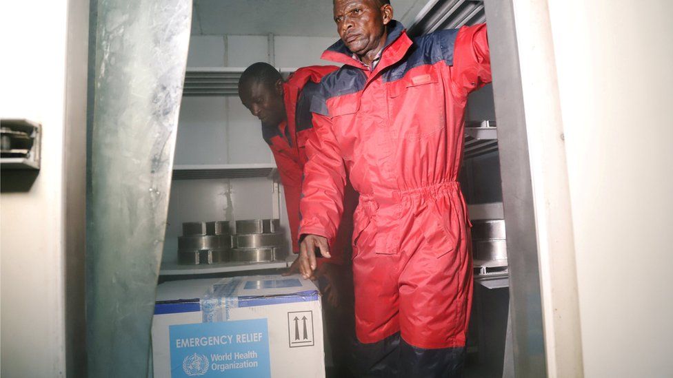 experimental ebola vaccines arrive in Congo