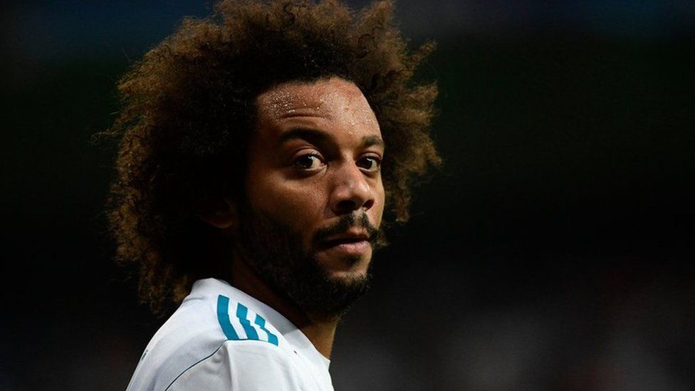Real Madrid's defender from Brazil Marcelo looks on during a match in Madrid in 13 September