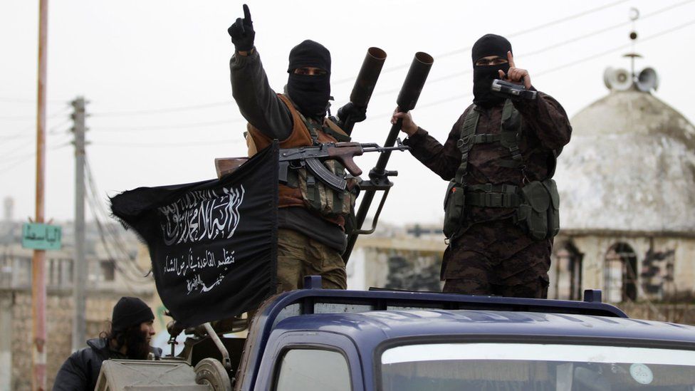 Al-Nusra Front fighters in the southern countryside of Idlib (2 December 2014)