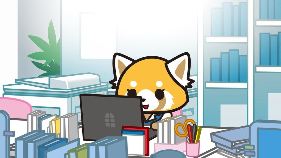 Cute Cartoon Animals Cope with Office Drudgery in Aggretsuko