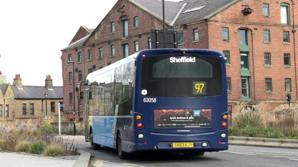 A bus in Sheffield