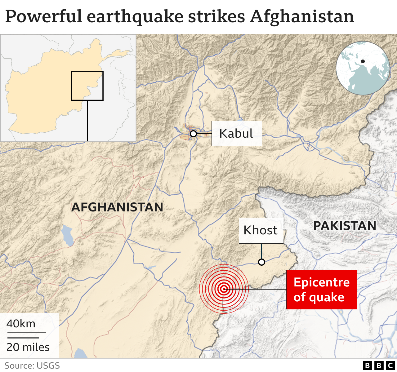 Afghan earthquake: At least 1,000 people killed and 1,500 injured _125575650_afghanistan_quake_2x640v1-nc