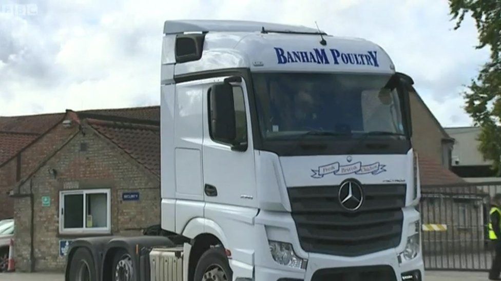 banham Poultry lorry