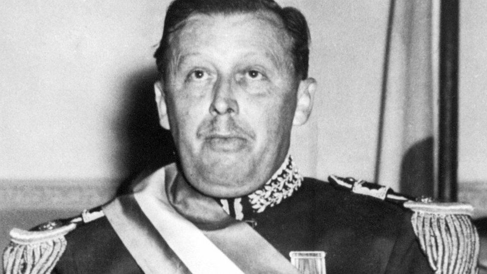 Former Paraguayan dictator Alfredo Stroessner