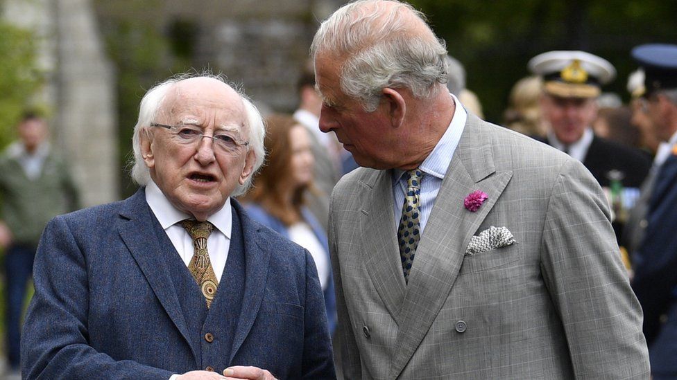 President Michael D Higgins and the Prince of Wales
