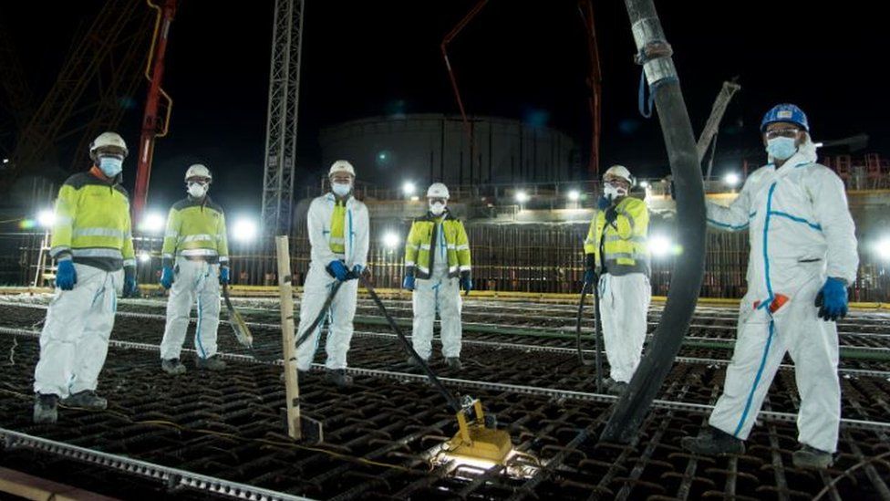 Night working at Hinkley Point C