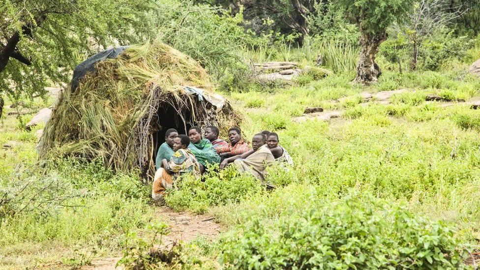 The Hadza people live near Lake Eyasi in northern Tanzania
