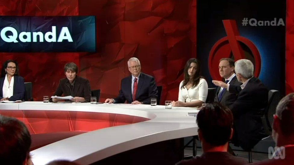 Guests on the Australian panel show Q&A