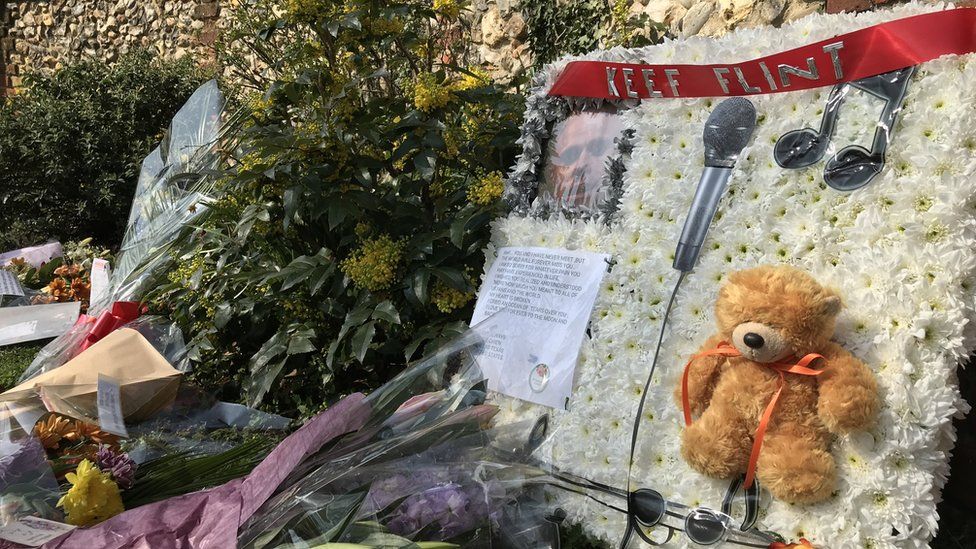 Keith Flint floral tributes
