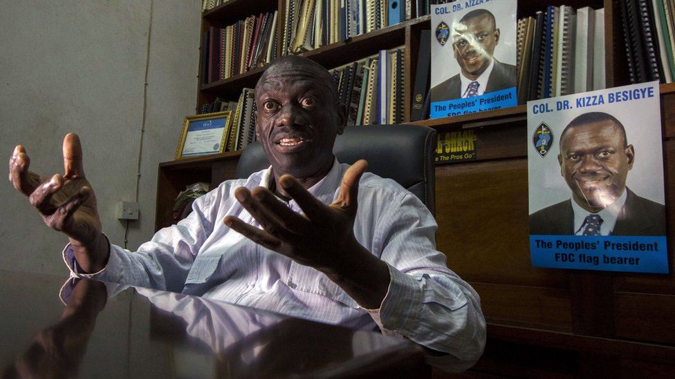 Uganda's key opposition leader Kizza Besigye
