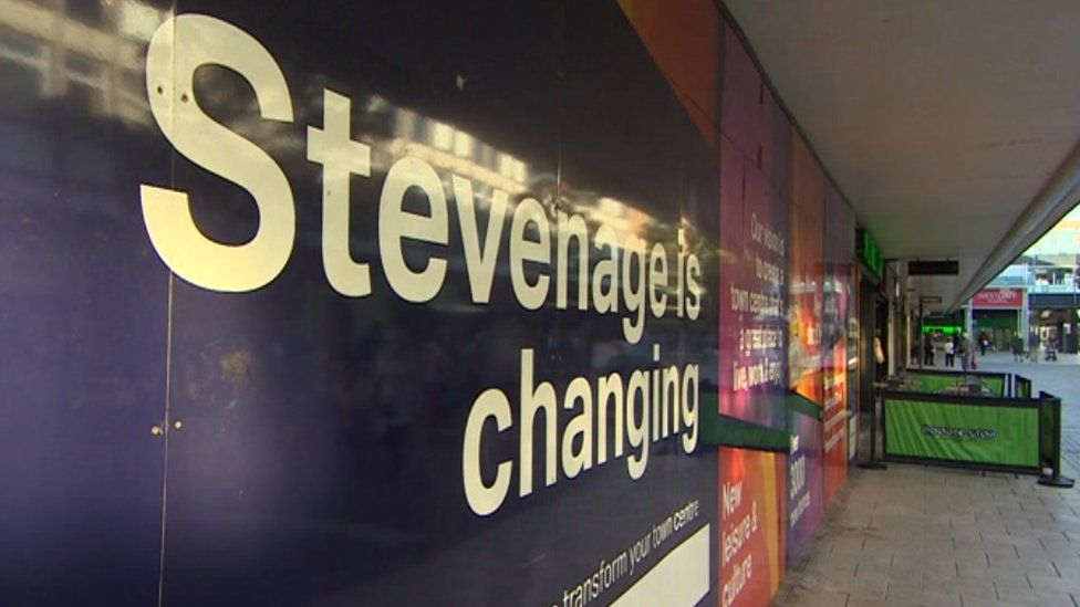Stevenage is changing sign