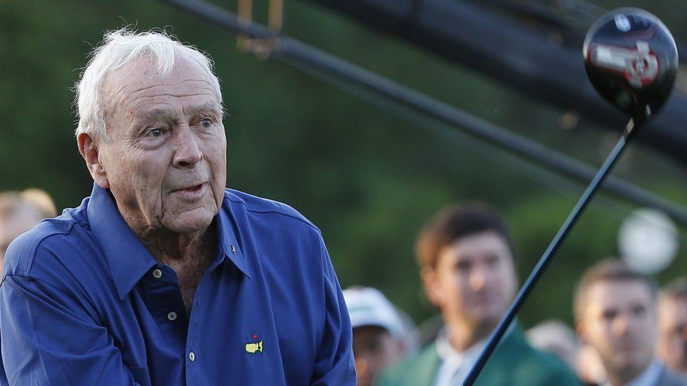 Arnold Palmer at the 2015 Masters Tournament at the Augusta National Golf Club in Augusta, Georgia, US. 9 April 2015