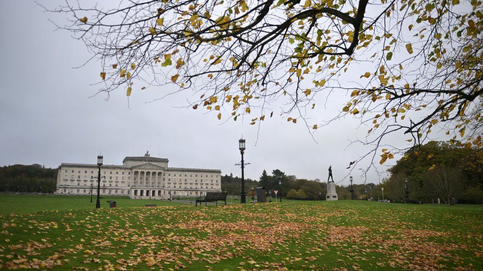 General views of Stormont on October 27, 2022 in Belfast, Northern Ireland.