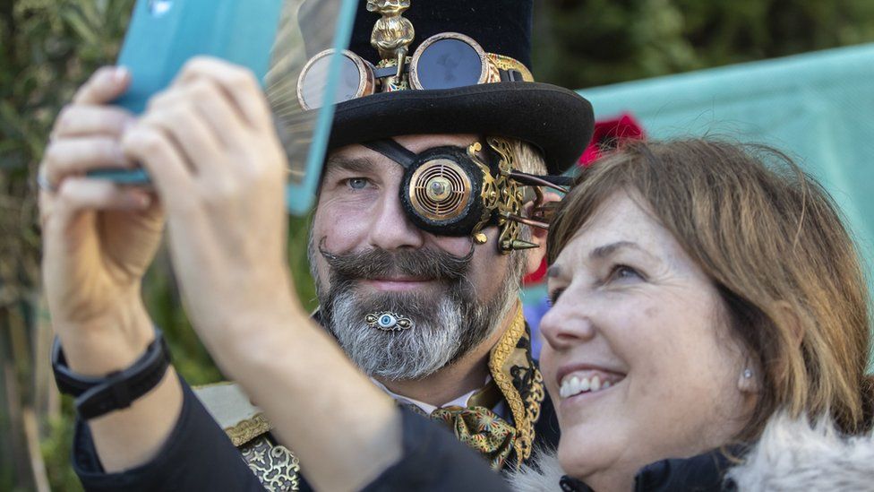 Steampunk Festival Held In Bronte's Haworth - BBC News