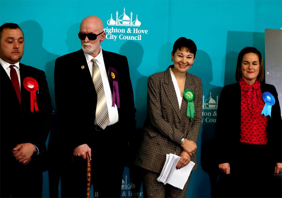 Green Party candidate Caroline Lucas