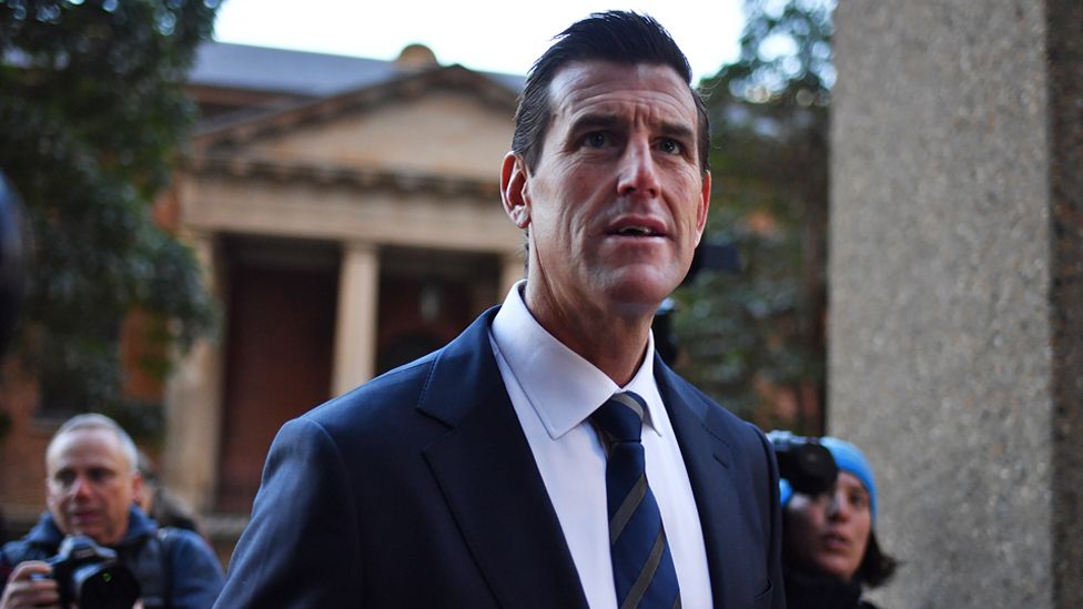 Ben Roberts-Smith outside an Australian court