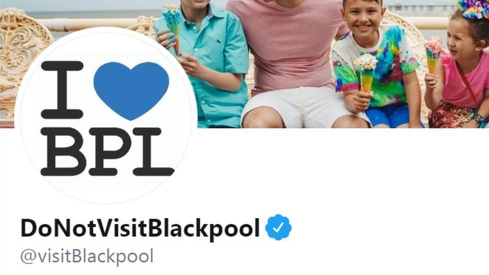 Visit Blackpool Twitter page