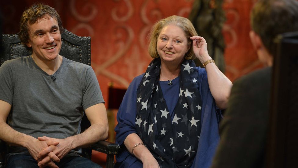 Ben Miles with Dame Hilary Mantel