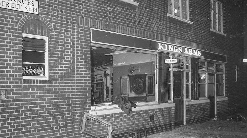 King's Arms after the bombing