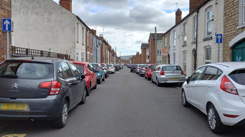 Vehicles parking on pavements around Sincil Bank, Lincoln