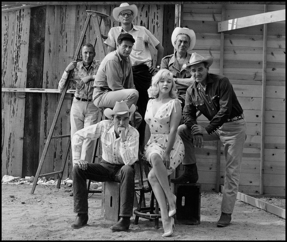 The cast of The Misfits on location in Nevada