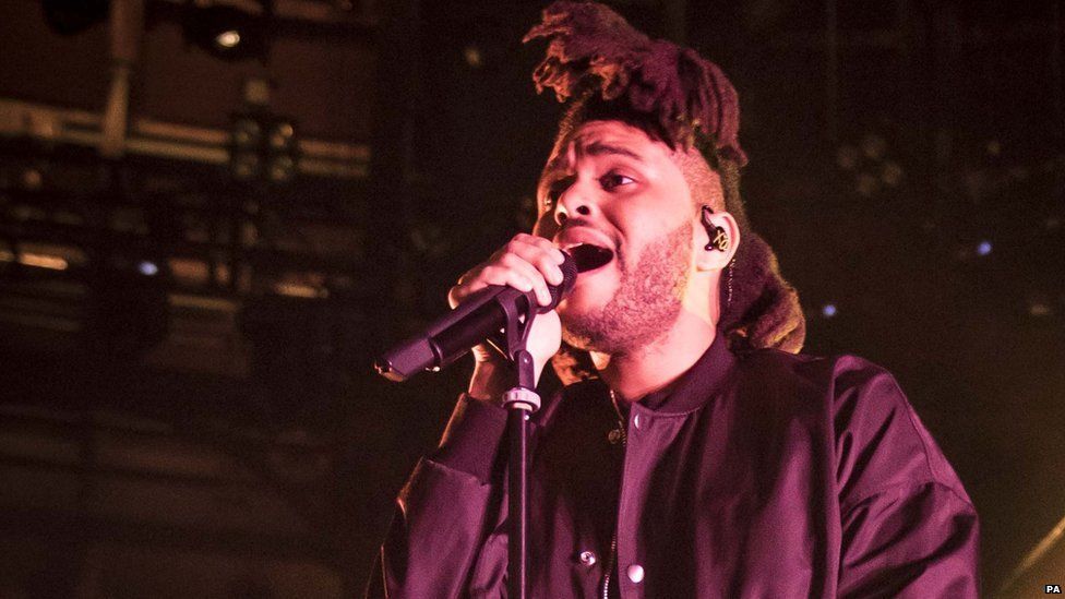 The Weeknd plays Apple Music Festival with queues around the block - BBC  News