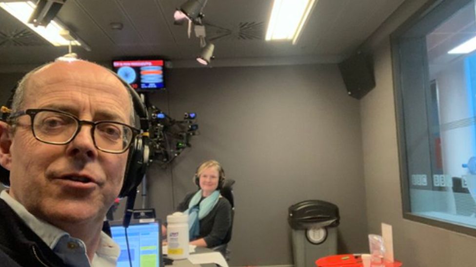 Nick Robinson and Martha Kearney had to leave the BBC building