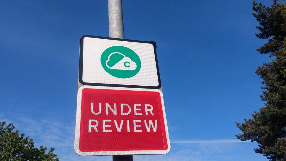 Clean Air Zone under review sign